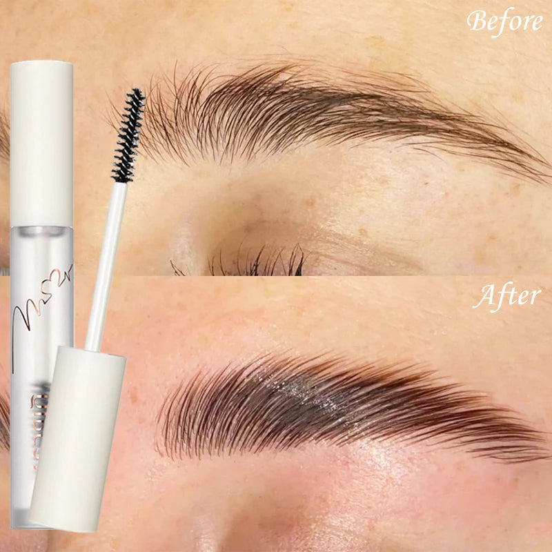 QIBEST Transparent Eyebrow Gel Long Lasting Shape Natural Three Dimensional Moisturizing Eyebrow Styling Gel Makeup Brow Soap