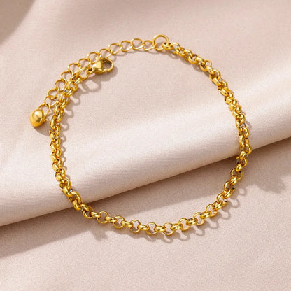 Stainless Steel Imitation Pearl Anklets for Women Gold Color Chain Ankle Bracelet Anklet Summer Beach Jewelry Accessories Gift