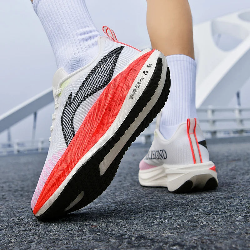 2026 New Men/women Carbon Plate Mesh Casual Sports Shoes, Breathable, Lightweight, Shock-Absorbing Running Sneakers