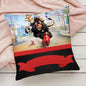 Cute Cartoon Ferdinand Pillow Case Pillowcase Anti-dustmite Pillow Invisible zipper silky short plush Sofa cushion cover