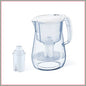 12 Cup Water Filter Pitcher with B15 Filter, Reduces Chlorine & Heavy Metals, Fast Flow, BPA-Free, Dishwasher Safe, White