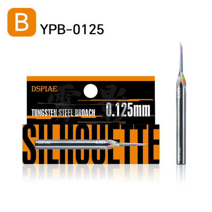 DSPIAE PT-TH Push Knife Handle YPB-0.1mm~1.5mm Drill Bits Model Engraving Tool for Assembly Model Building Tools DIY Accessories