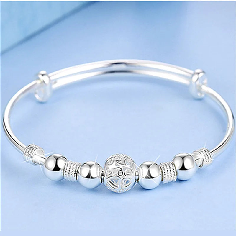 Stainless Steel Teardrop Shaped Bangle For Women Simple Chunky Gold Silver Color Adjustable Cuff Open Bracelet Fashion Jewelry