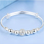 Stainless Steel Teardrop Shaped Bangle For Women Simple Chunky Gold Silver Color Adjustable Cuff Open Bracelet Fashion Jewelry