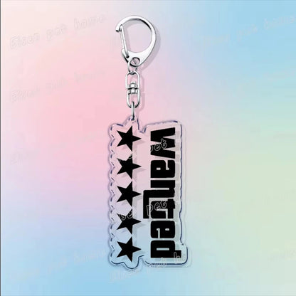 Classic Game Vice City Keychains for Accessories Bag Charm San Andreas Pc Games Lovers Keyring Jewelry Fans Gifts