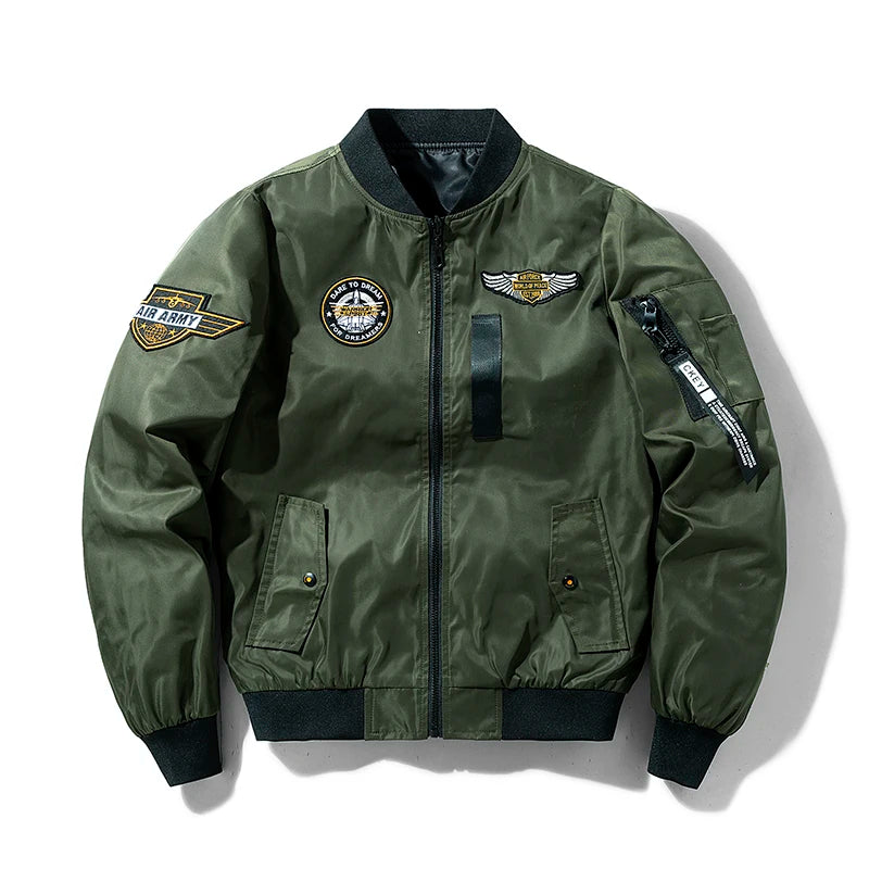 Men's Outerwear Air Force Jacket MA1 Autumn/Winter Trendy Double-sided Lightweight Plus-size Baseball Coat