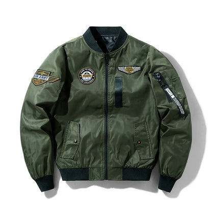 Men's Outerwear Air Force Jacket MA1 Autumn/Winter Trendy Double-sided Lightweight Plus-size Baseball Coat