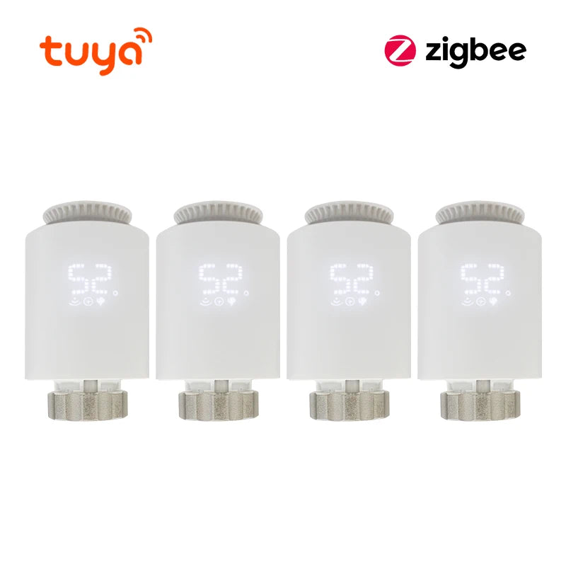 Tuya Zigbee Thermostatic Valve Radiator Zigbee Thermostat Smart Thermostatic Radiator Valve Head Temperature Controller Alexa