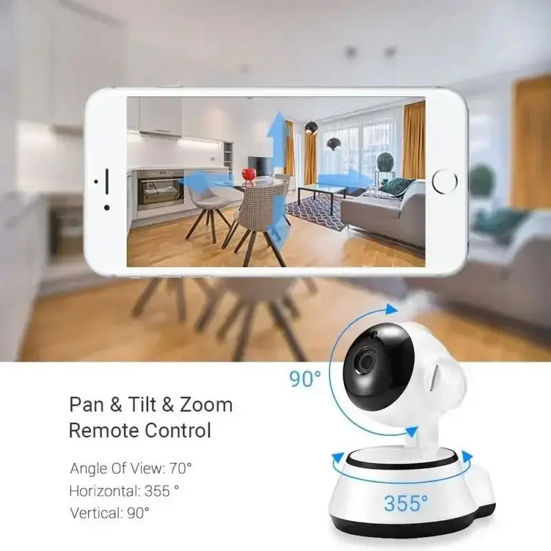3MP WiFi Camera Home PTZ IP Camera Color Night Audio Wireless Surveillance Camera Auto Home Tracking Security CCTV Camera