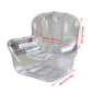 Thickened Transparent Sofa PVC Inflatable Sofa Camping Outdoor Inflatable Lazy Recliner Single Person Seat for Pool Side Bedroom