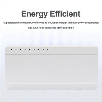 8 Port Gigabit Ethernet Switch10/100/1000Mbps Desktop Network Switch, Plug & Play, Auto MDI/MDIX, RJ45 LAN Hub for Home Office