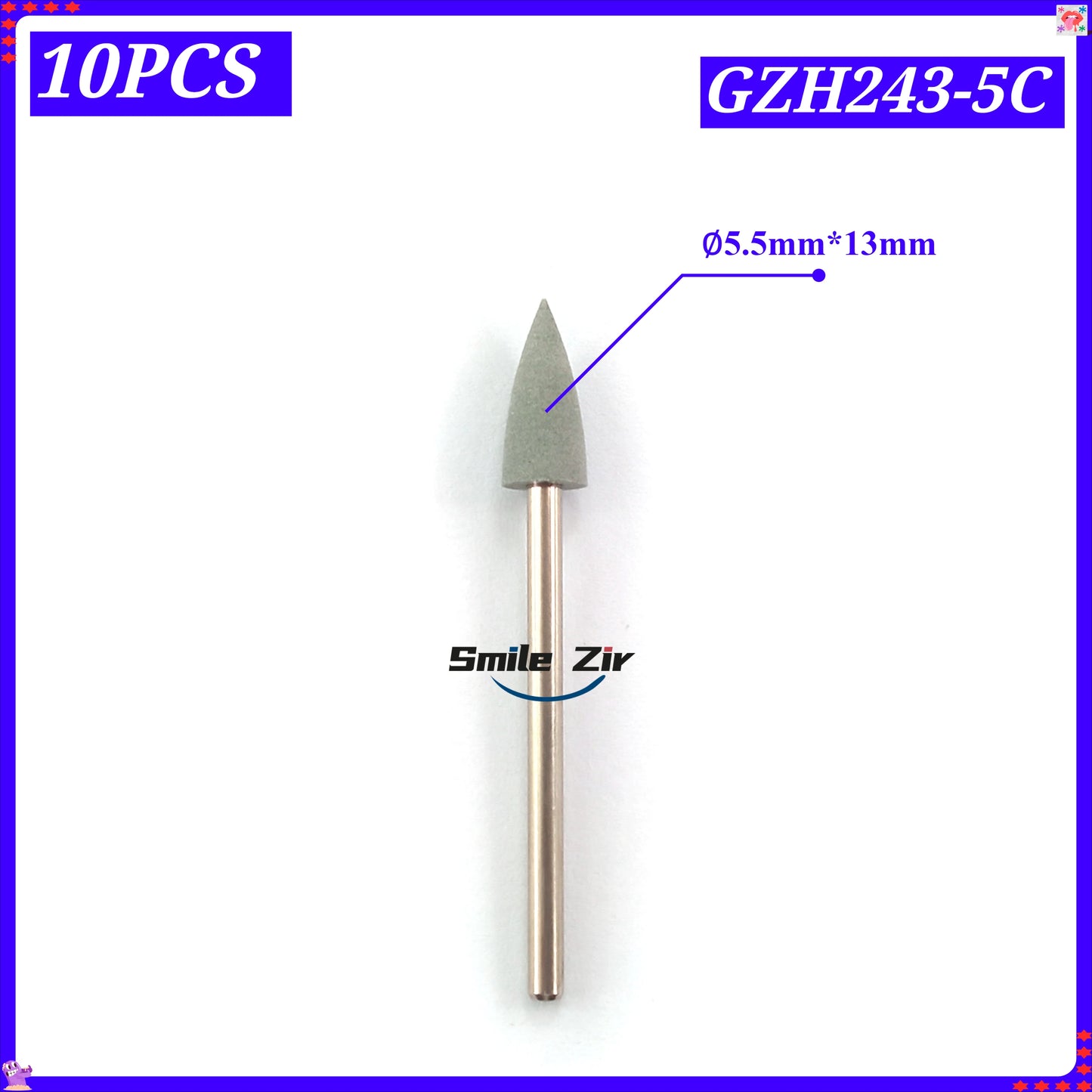 Dental Lab 2-in-1 Grinding Polishing Hand Tool for Pre-Sintered Zirconia Green State Zirconia Restoration Finishing Rotary Tool