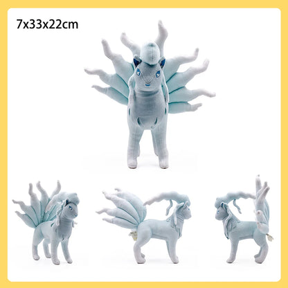 Alolan Ninetales Vulpix Pokemon Plush Toy Eevee Raichu Gardevoir Gallade Lapras Anime Game Role Soft Stuffed Peluche Dolls Gifts