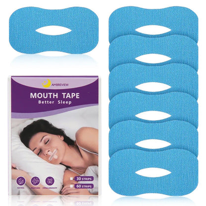 10/30Pcs Anti-Snoring Stickers Night Sleep Children Adult Lip Nose Breathing Improving Patch Mouth Correction Orthosis Tape