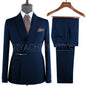 Elegant 2-Piece Men's Suit Slim Fit  Blazer And Pants Set for Wedding Groom Tuxedo Business Party