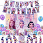 K Pop Birthday Party Decoration Tableware Set - Napkin Tablecloth Banner Paper Plates Slap Bracelets Stamps Baby Shower Supplies