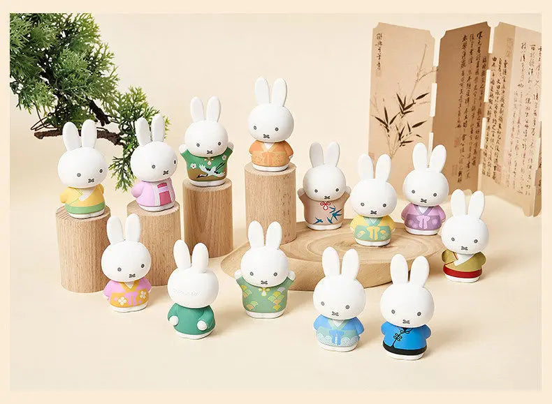 Genuine Blind Box Kawaii Miffy Cartoon Cute Doll Desktop Decoration Figure Birthday Gift Gift Toy for Girl