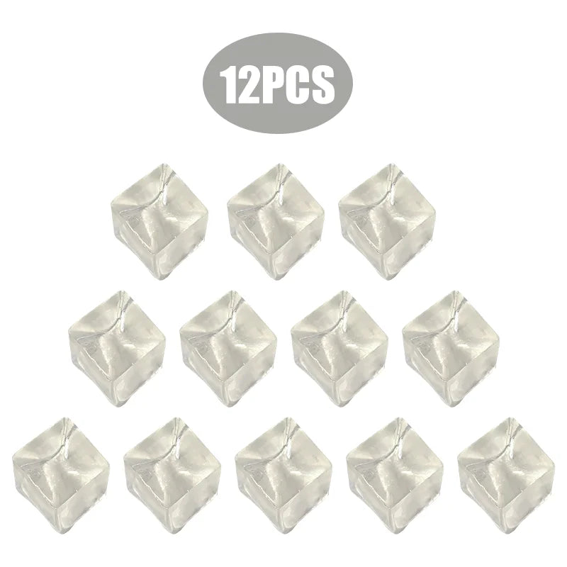 3/4.5/5.5CM Ice Cube Squishy Toy Stress Relieving Soft Touch Slow Rebound Stretch Squeeze Snowflake Ice Cube Xmas Gift for Adult