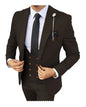 Solid Men's 3 Piece Suit Slim Fit Men Tuxedo Suit Party Wedding Prom Business One Button Peak Lapel Blazer Jacket Vest Pants Set
