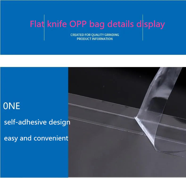 Opp Transparent Seal, Cellophane, Self-adhesive, Plastic, Jewelry, Cellophane, Candy, Cookies, Gift Wrap, Non-porous Bag