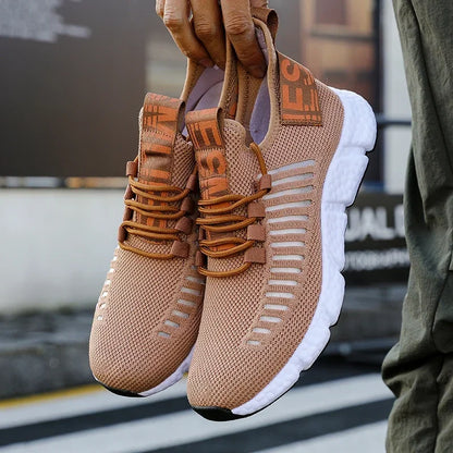 Summer Men Sneakers Lightweight Breathable Mesh Outdoor Casual Shoes Fashionable Tennis Training Shoes Men's Free Shipping