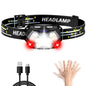 1500LM High Power LED Headlamp COB Head Flashlight With 7500Mah Built-in Battery USB Rechargeable Fishing Camping Lantern Torch