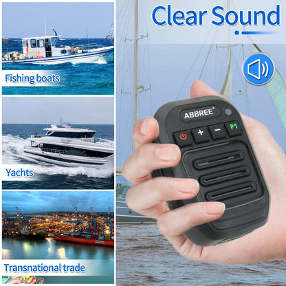 ABBREE Walkie Talkie Bluetooth Wireless Speaker Mic For Baofeng UV-5R UV-5RH UV-21 PRO V2 Quansheng UV-K5 (8) UV-K6 Ham Radio