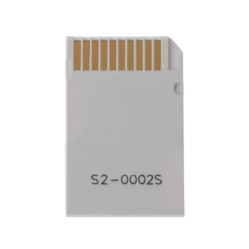 Dual TF to Memory Stick MS Pro for Duo for PSP Card Dual 2 Slot Adapter Converter for PSP, White Drop Shipping