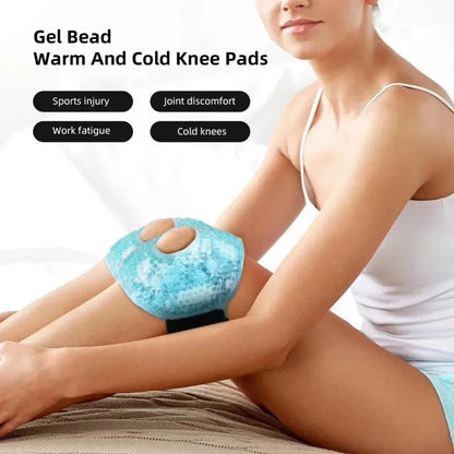 Reusable Soft Gel Ice Compress Strap Cold Soft Gel Bead PVC Skin-friendly Hot Cold Gel Ice Pad Adjustable Strap