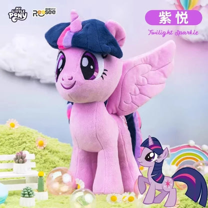 2026HotNew My Little Pony Plush Toys Twilight Sparkle Pinkie Pie Rarity Fluttershy Applejack Rainbow Dash Stuffed Doll Xmas Gift