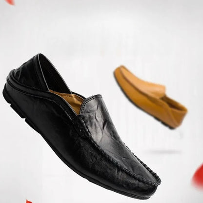 YUYIN Men's Leather Casual Loafers Wedding Dress Shoes Daily Casual Shoes New Large Size Fashionable Versatile High-Quality Shoe