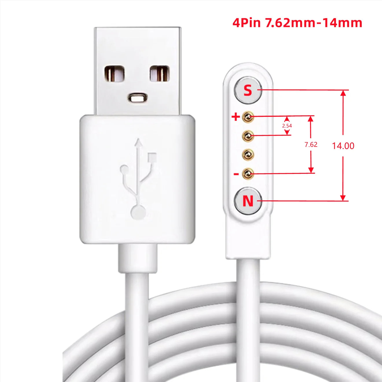 Aishi Magnetyczny kabel ładujący USB, ładowarka, adapter zasilania do inteligentnego zegarka, opaski sportowej, wyciskarki, słuchawek, szczoteczki do zębów, urządzeń kosmetycznych