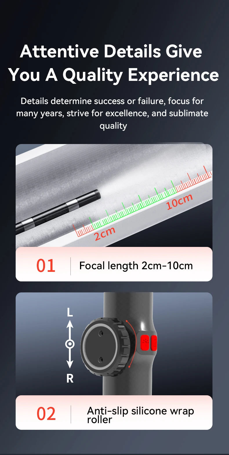 1080P car automatic maintenance hole endoscope 6MM 180 degree steering inspection camera with 8 LED portable tools IP67