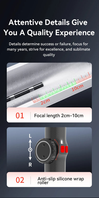 1080P car automatic maintenance hole endoscope 6MM 180 degree steering inspection camera with 8 LED portable tools IP67