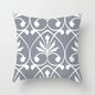European Gray Pillowcase Geometric Pillow Cover Sofa Cushion Cover Garden Throw Pillows Hotel Outdoor Cushions car Chair 45X45cm