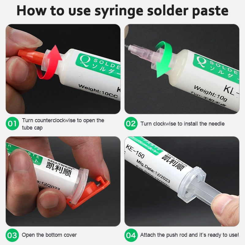 KELLYSHUN Soldering Flux for Welding SMD Desoldering Tin Soldering Paste, BGA Flux, No-Clean Soldering Oil