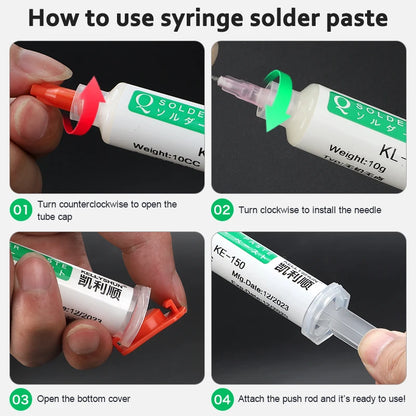 KELLYSHUN Soldering Flux for Welding SMD Desoldering Tin Soldering Paste, BGA Flux, No-Clean Soldering Oil