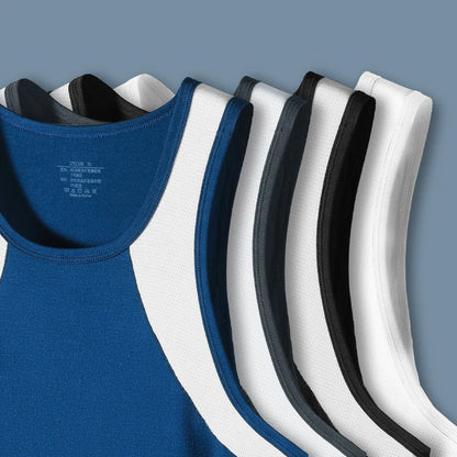 Vest Men's Comfortable Breathable Sling Hurdle Short-Sleeved Young Boys Sports Running Sleeveless T-Shirt Bottoming Shirt Unders