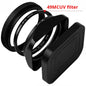 Square X100VI Shading Hood Compatible With Fujifilm X70 X100S X100T X100 X100F X100V Lens Filter Adapter Ring Metal Mount