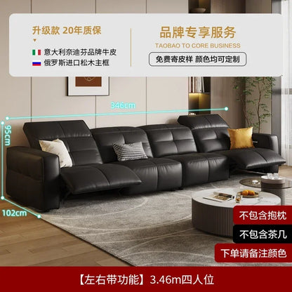 Luxury Couch Reclining Sofas Leather Black Seating Power Office Reclining Sofas Massage Sillas De Escritorio Home Furniture