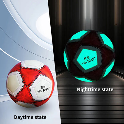 Glow in The Dark Soccer Ball Size 5 with Pump Light Up Soccer Ball for Teens and Adults Soccer Gifts