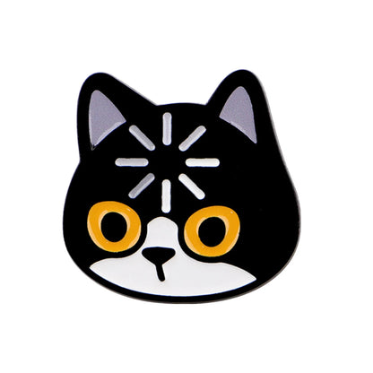 "Loading" Black Cat Enamel Pin Cute Brooch Pines Lapel Pins Badge on Backpack Clothing Accessories Animal Jewelry Friends Gifts