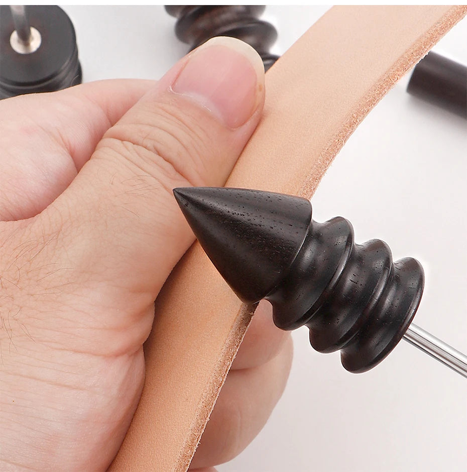 Leather Burnished Bits for Rotary Burnisher Tools PU Leather Burnishing Tool Tips for Clean Edges of DIY Leather Crafts Projects