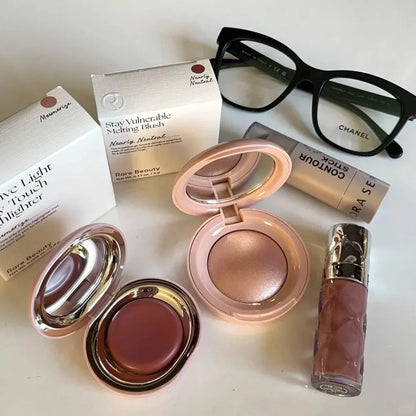 Rare Beauty Liquid Blush Shimmer Powder Blush Elastic Blush Easy-to-Blend Blush Lipstick Highlighter Long-Lasting Makeup Natura