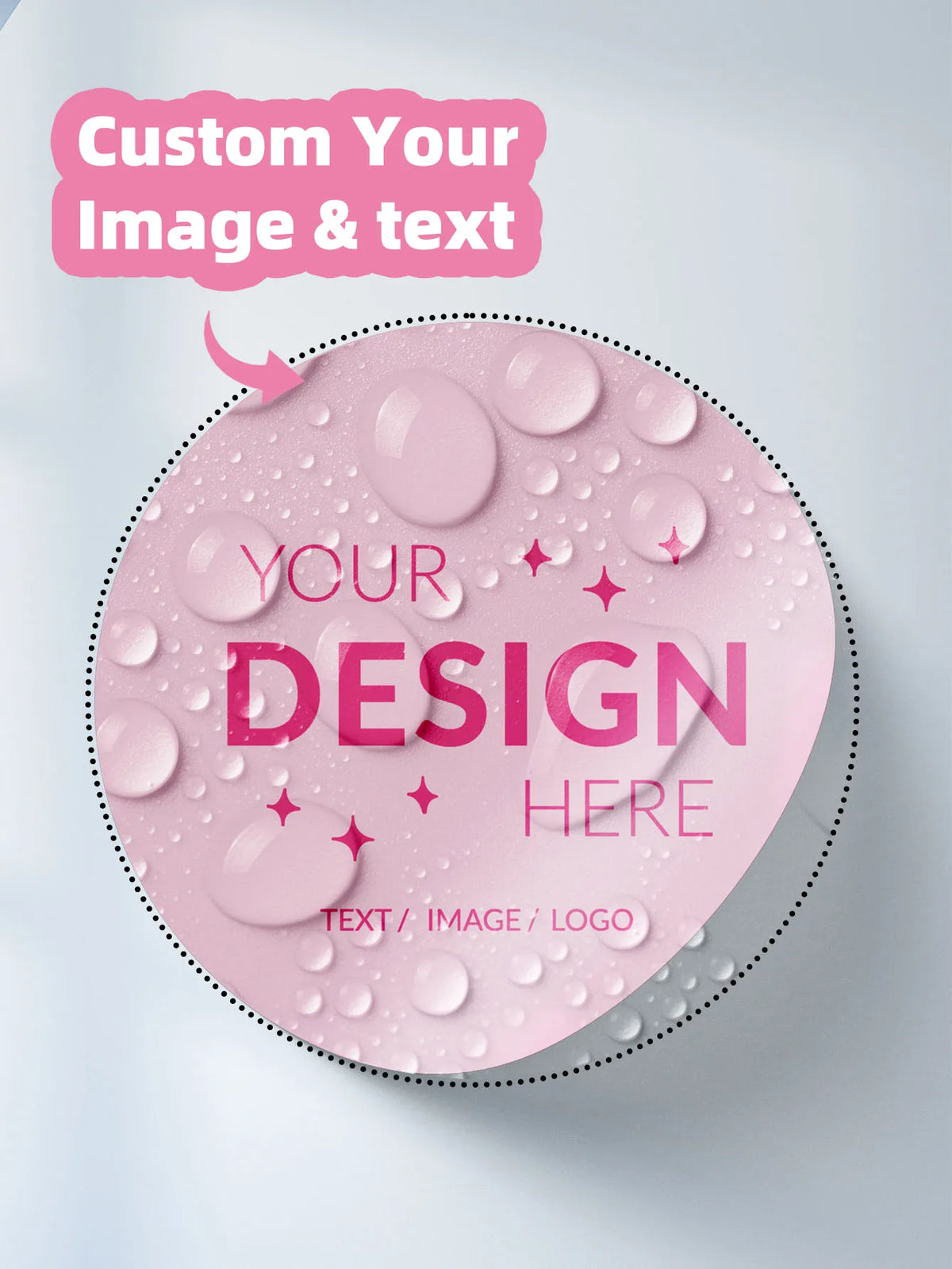 1/60/120pcs Clear/Waterproof/Clear Waterproof Round PET Stickers, Custom Logo/Image/Text, for Birthday Party Favors & Decor