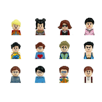 City Career 3D Building Block Dolls Toys Cartoon Character Models Mini Action Figures Educational Toys Children's Gifts