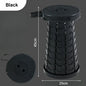 Retractable Folding Stool Adjustable Height Portable Collapsible Chair Lightweight for Camping Fishing Travel Outdoor