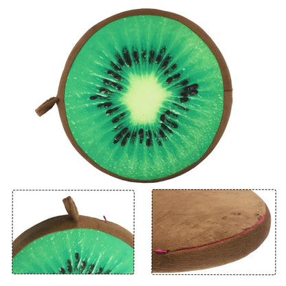 Cartoon Fruits Print Round Bar Chair Cushion Cover Anti-Slip Seat Cushion Slipcover Soft Stool Cushion Covers For Living Dining