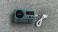 Mini Portable FM Radio Multifunctional Radios Bluetooth Speaker Recorder with LED Display Folder Switching TF Card U Disk Play