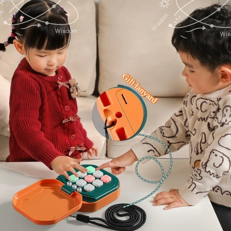 Tic-Tac-Toe Board Chess Set Portable For Adults KidsMultifunctional Electronic Games Montessori Puzzle Table Game Chess Board